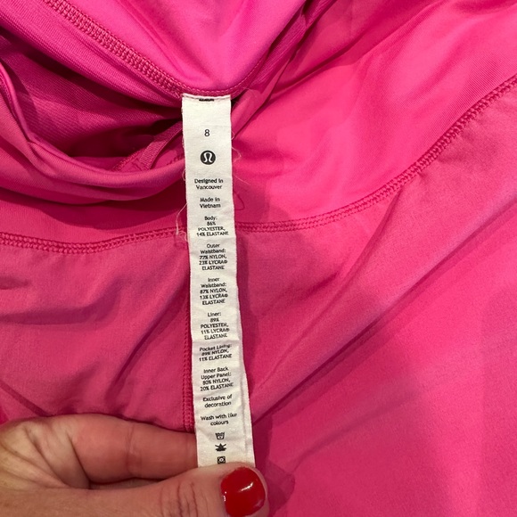 Sonic Pink Lululemon Speed Up High-Rise Lined Short 4” - size 8 - Picture 10 of 10